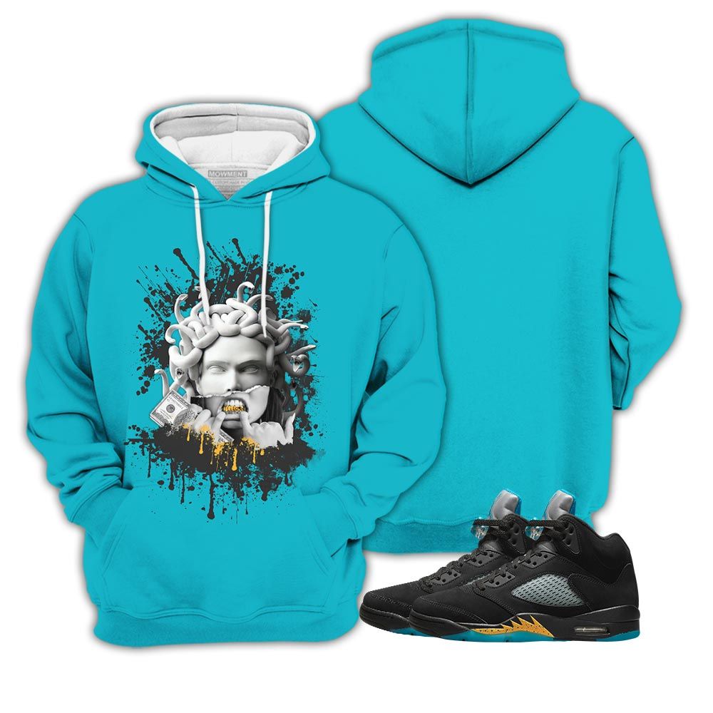 Money Talk Got Em Sneaker Shirt Match 2023 Retro Aqua 5S, Jordan 5 Aqua Hoodie Sweatshirt Tee All Over Print MKO Shirt Money Talk Got Em Sneaker Shirt Match 2023 Retro Aqua 5S, Jordan 5 Aqua Hoodie Sweatshirt Tee All Over Print MKO Shirt