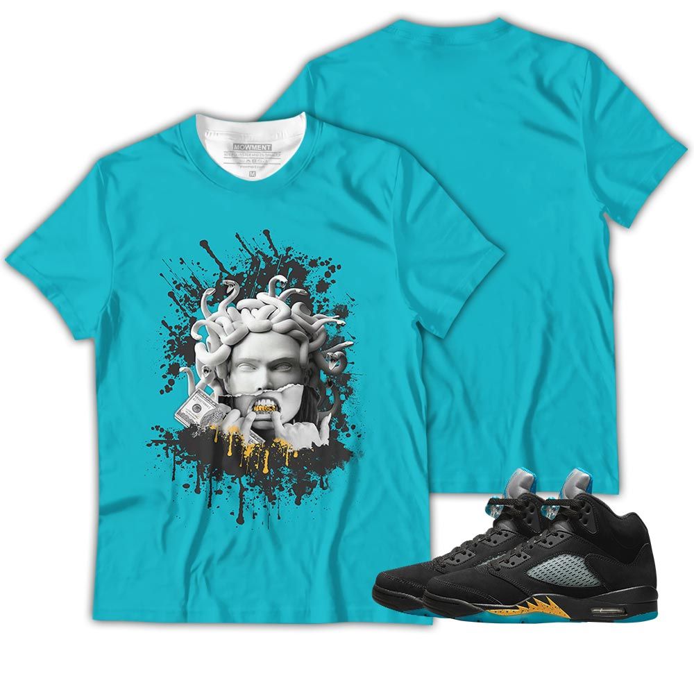 Money Talk Got Em Sneaker Shirt Match 2023 Retro Aqua 5S, Jordan 5 Aqua Hoodie Sweatshirt Tee All Over Print MKO Shirt Money Talk Got Em Sneaker Shirt Match 2023 Retro Aqua 5S, Jordan 5 Aqua Hoodie Sweatshirt Tee All Over Print MKO Shirt