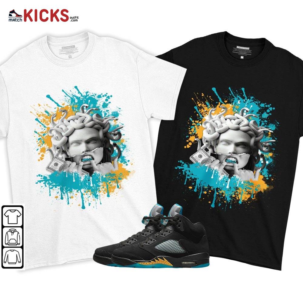 Money Talk Got Em Sneaker Shirt Match 2023 Retro Aqua 5s, Jordan 5 Aqua MKO T-Shirt Money Talk Got Em Sneaker Shirt Match 2023 Retro Aqua 5s, Jordan 5 Aqua MKO T-Shirt
