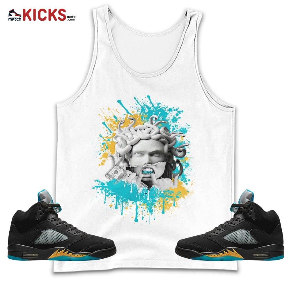 Money Talk Got Em Sneaker Shirt Match 2023 Retro Aqua 5s, Jordan 5 Aqua MKO Tank Top