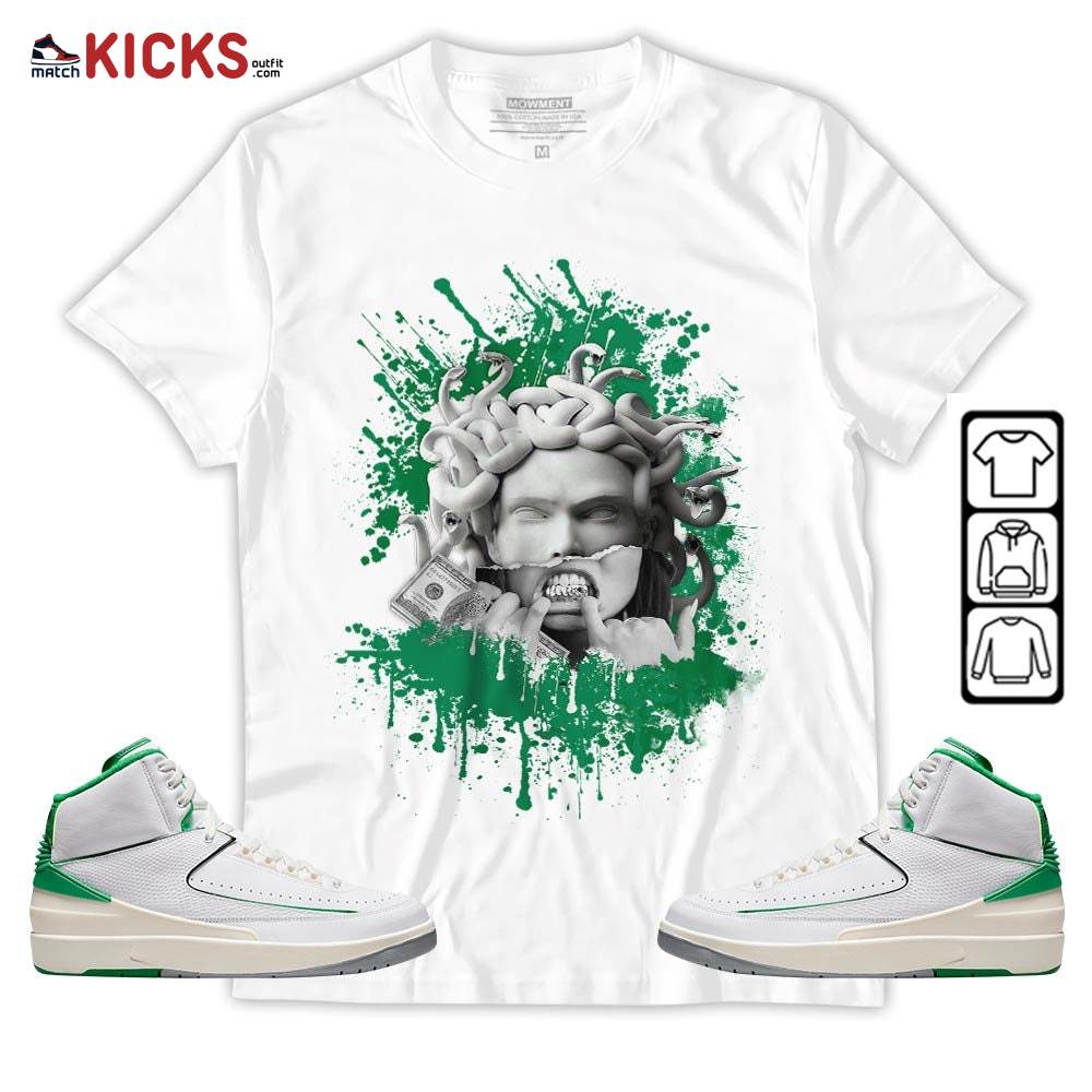 Money Talk Got Em Sneaker Shirt Match Lucky Green 2s, Jordan 2 Lucky Green MKO T-Shirt