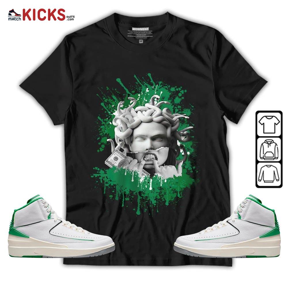 Money Talk Got Em Sneaker Shirt Match Lucky Green 2s, Jordan 2 Lucky Green MKO T-Shirt