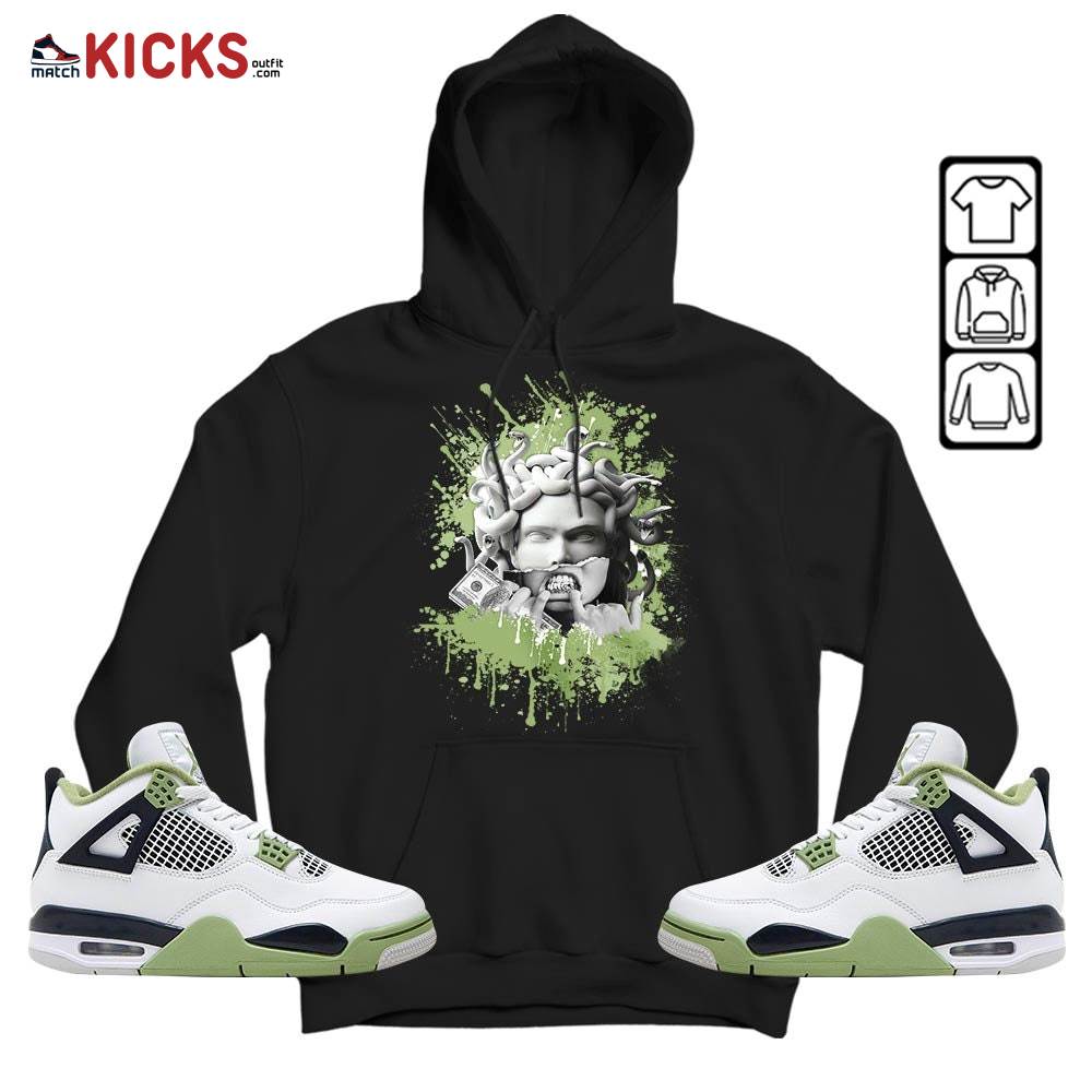 Money Talk Got Em Sneaker Shirt Match Retro Oil Green 4s, Jordan 4 Oil Green MKO Hoodie Money Talk Got Em Sneaker Shirt Match Retro Oil Green 4s, Jordan 4 Oil Green MKO Hoodie