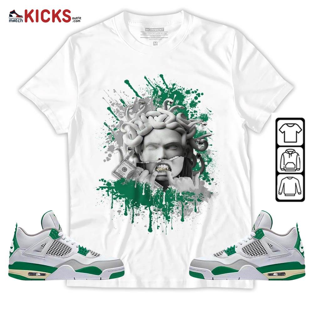 Money Talk Got Em Sneaker Shirt Match Retro Pine Green 4s, Jordan 4 Pine Green MKO T-Shirt