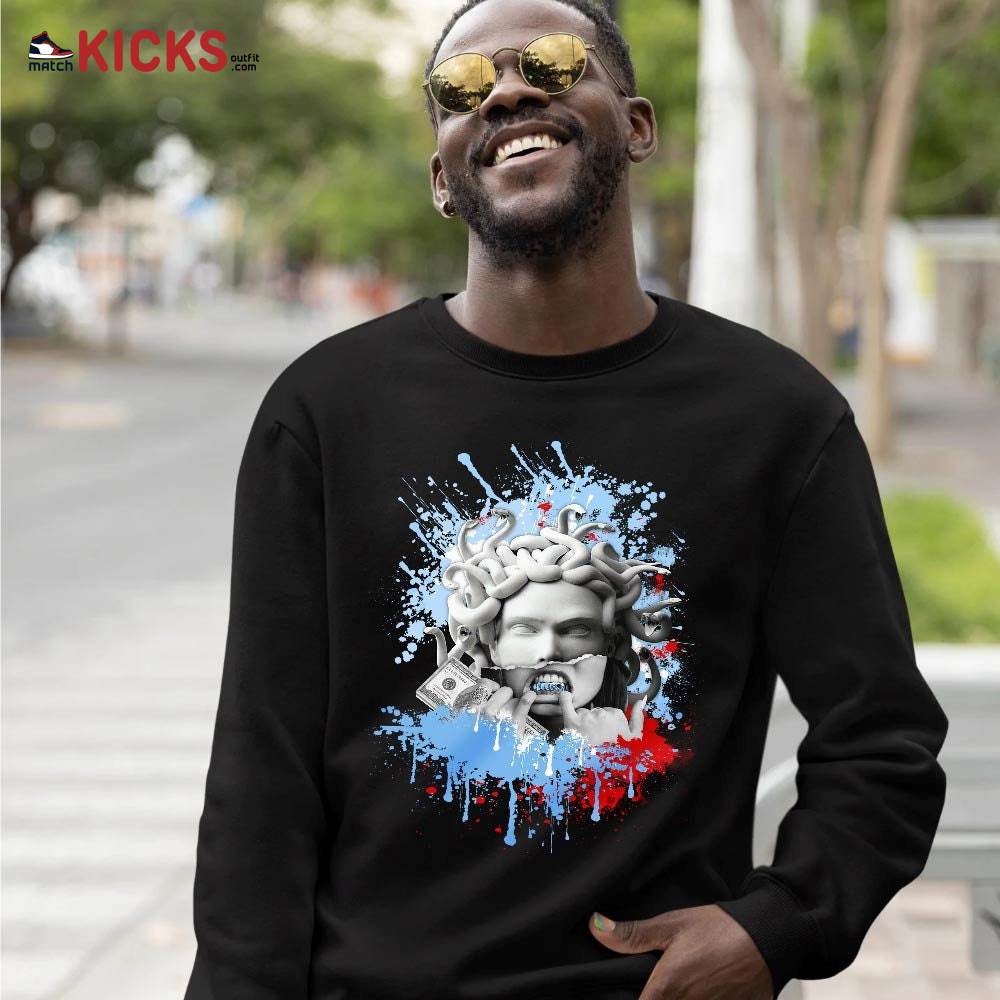 Money Talk Got Em Sneaker Shirt Match Retro University Blue 5s, Jordan 5 University Blue MKO T-Shirt Money Talk Got Em Sneaker Shirt Match Retro University Blue 5s, Jordan 5 University Blue MKO T-Shirt