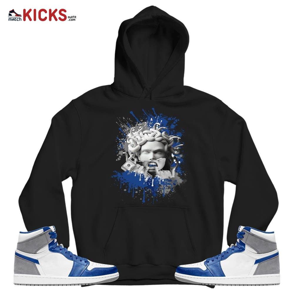 Money Talk Got Em Sneaker Shirt Match True Blue 1s, Jordan 1 High OG True Blue MKO T-Shirt Money Talk Got Em Sneaker Shirt Match True Blue 1s, Jordan 1 High OG True Blue MKO T-Shirt