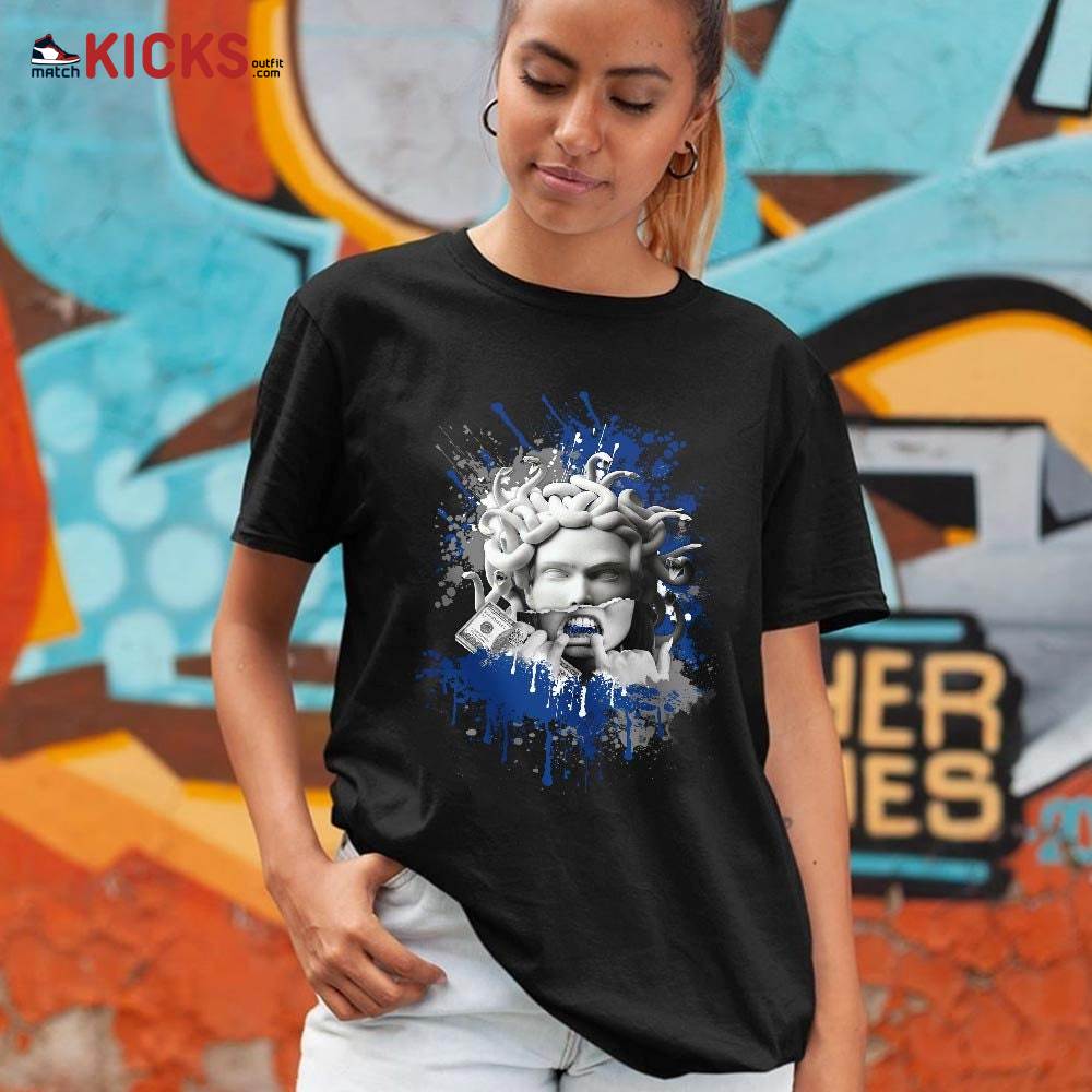 Money Talk Got Em Sneaker Shirt Match True Blue 1s, Jordan 1 High OG True Blue MKO T-Shirt Money Talk Got Em Sneaker Shirt Match True Blue 1s, Jordan 1 High OG True Blue MKO T-Shirt