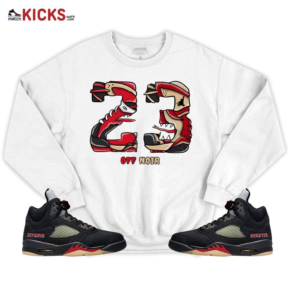 Monster 23 Sneaker Shirt Match Gore-Tex 5s, Jordan 5 GORE-TEX Off Noir MKO T-Shirt Monster 23 Sneaker Shirt Match Gore-Tex 5s, Jordan 5 GORE-TEX Off Noir MKO T-Shirt