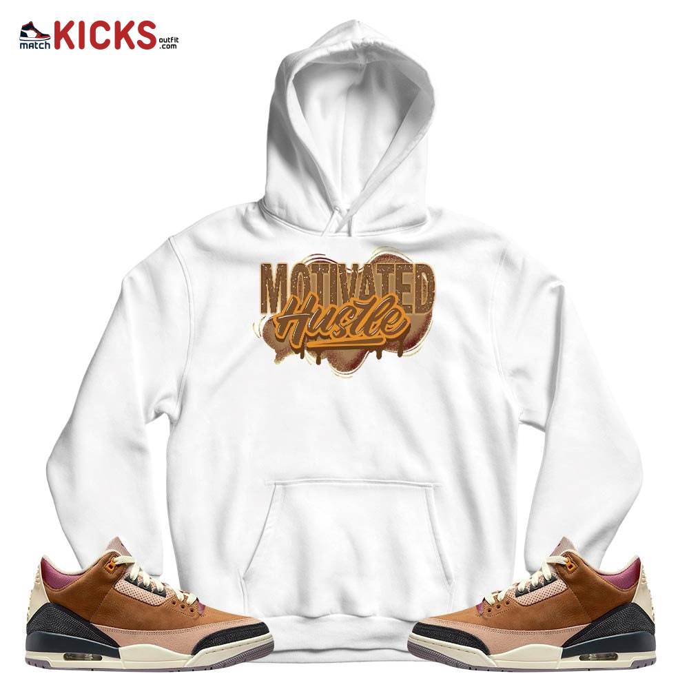Motivatd Hustle 90s Sneaker Shirt Match Archaeo Brown 3s, Jordan 3 Archaeo Brown MKO T-Shirt Motivatd Hustle 90s Sneaker Shirt Match Archaeo Brown 3s, Jordan 3 Archaeo Brown MKO T-Shirt