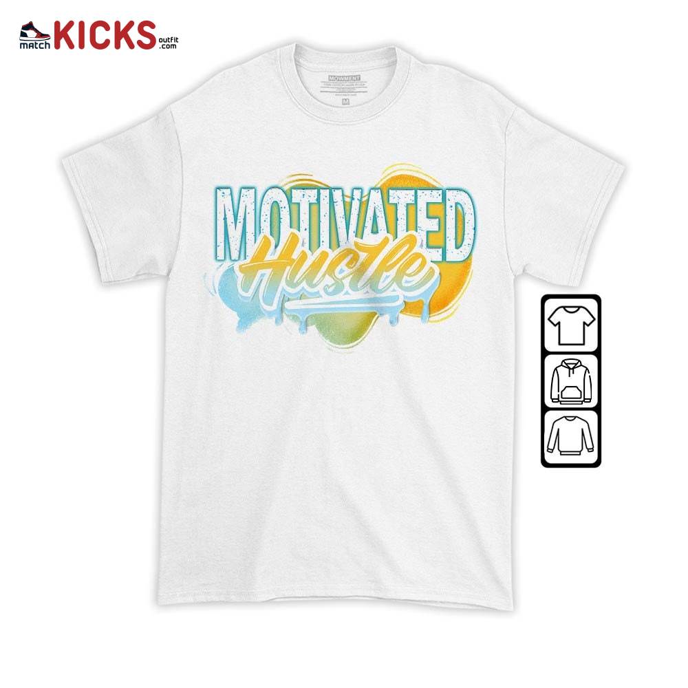 Motivatd Hustle 90s Sneaker Shirt Match Dunk High Blue Chill, Dunk High Homer Simpson MKO T-Shirt Motivatd Hustle 90s Sneaker Shirt Match Dunk High Blue Chill, Dunk High Homer Simpson MKO T-Shirt