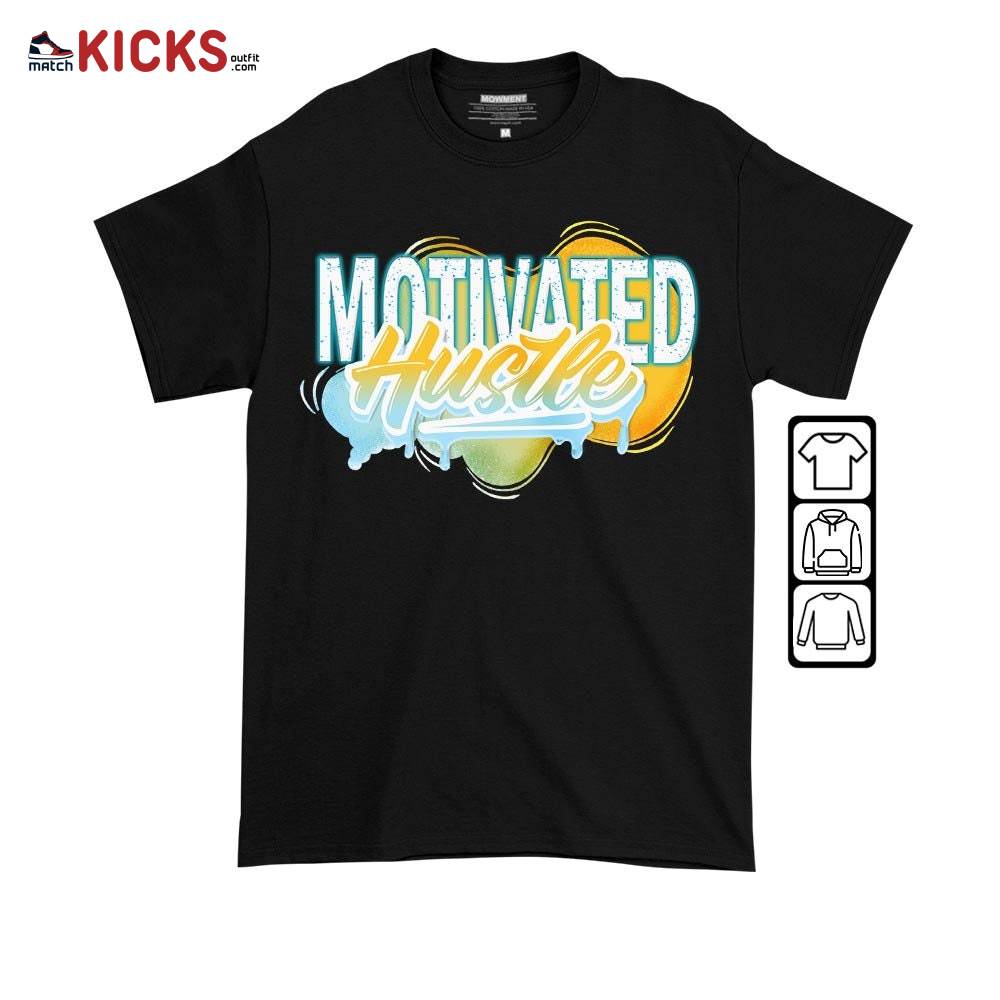Motivatd Hustle 90s Sneaker Shirt Match Dunk High Blue Chill, Dunk High Homer Simpson MKO T-Shirt Motivatd Hustle 90s Sneaker Shirt Match Dunk High Blue Chill, Dunk High Homer Simpson MKO T-Shirt