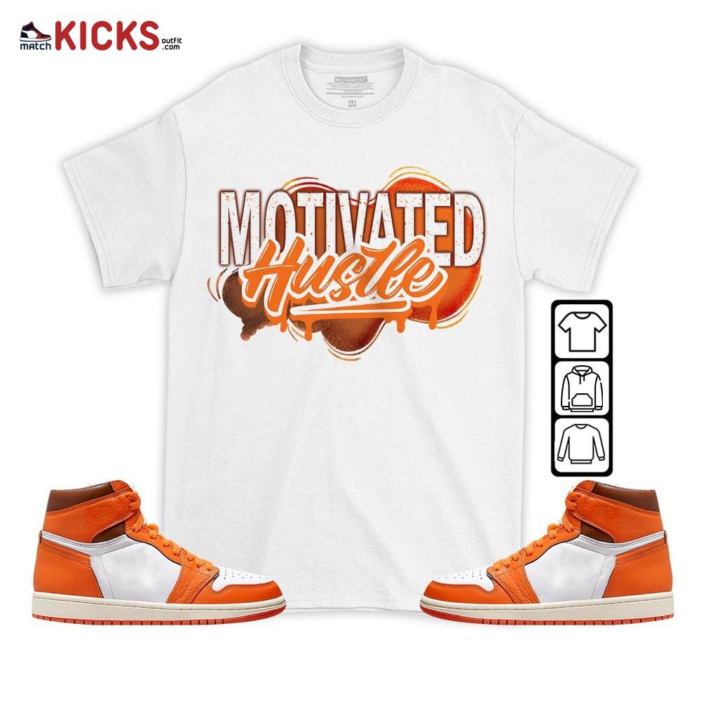 Motivatd Hustle 90s Sneaker Shirt Match High OG Starfish 1s, Jordan 1 Retro High OG Starfish MKO T-Shirt Motivatd Hustle 90s Sneaker Shirt Match High OG Starfish 1s, Jordan 1 Retro High OG Starfish MKO T-Shirt