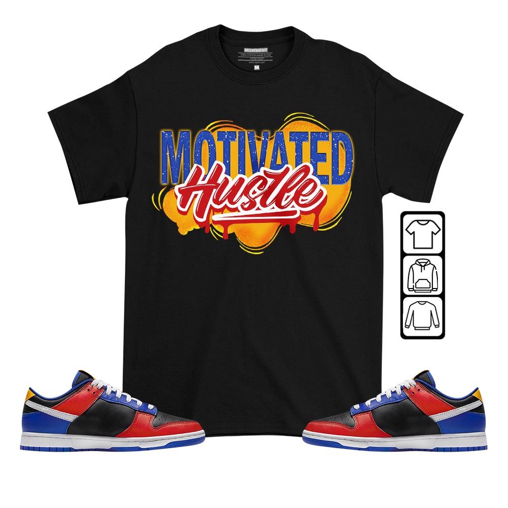 Motivatd Hustle 90s Sneaker Shirt Match Low TSU Tiger, Dunk Low TSU Tiger MKO T-Shirt Motivatd Hustle 90s Sneaker Shirt Match Low TSU Tiger, Dunk Low TSU Tiger MKO T-Shirt