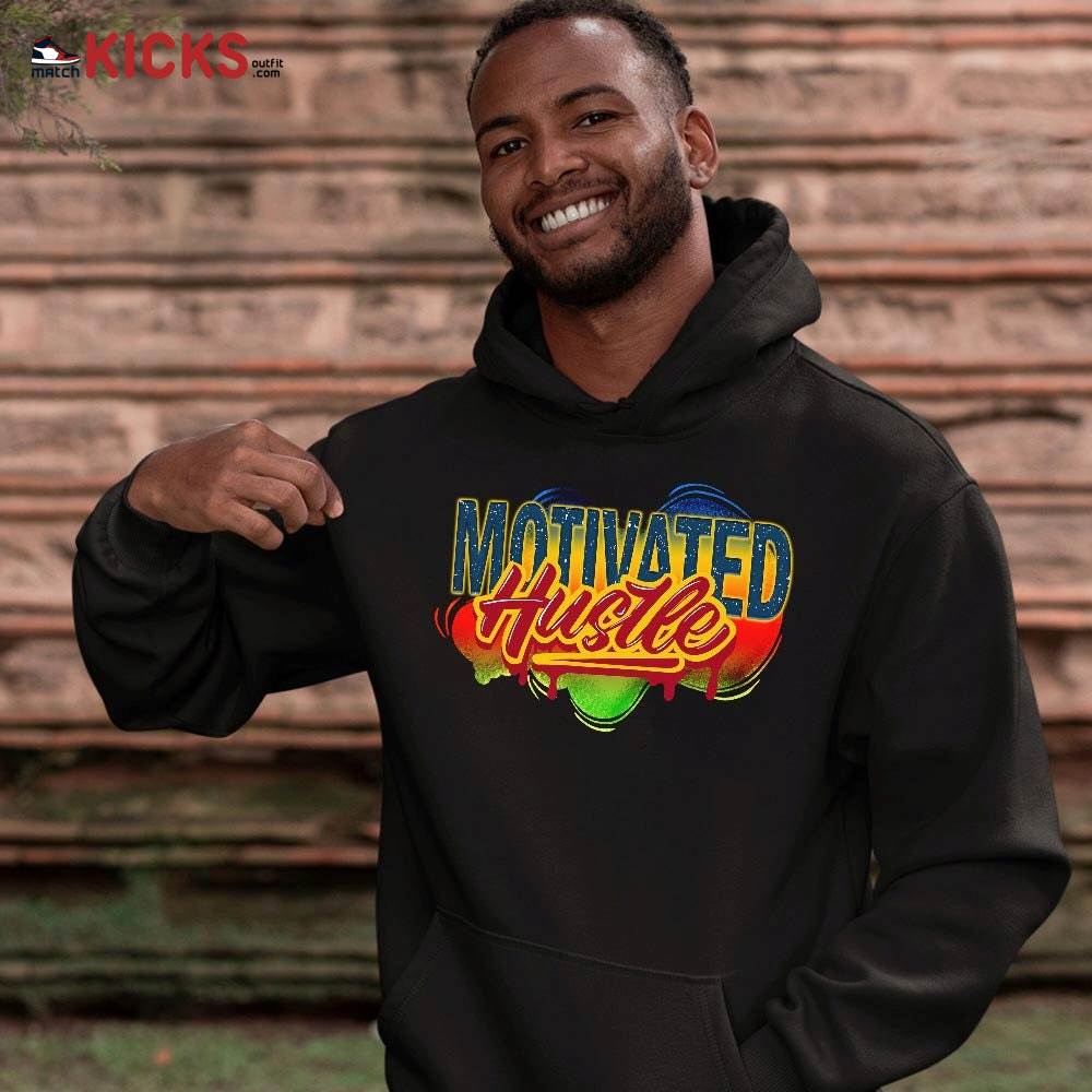 Motivatd Hustle 90s Sneaker Shirt Match Multi Color 2022 1s, Jordan 1 Mid Multi Color 2022 MKO T-Shirt Motivatd Hustle 90s Sneaker Shirt Match Multi Color 2022 1s, Jordan 1 Mid Multi Color 2022 MKO T-Shirt