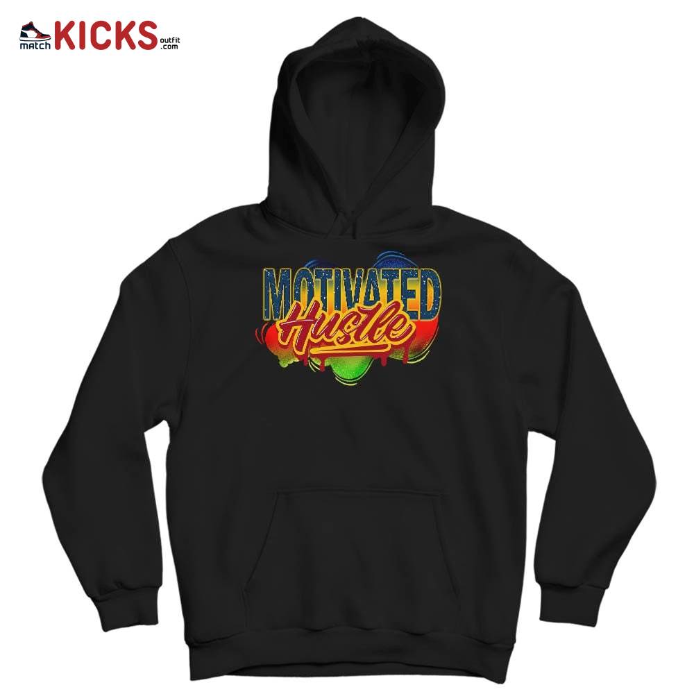 Motivatd Hustle 90s Sneaker Shirt Match Multi Color 2022 1s, Jordan 1 Mid Multi Color 2022 MKO T-Shirt Motivatd Hustle 90s Sneaker Shirt Match Multi Color 2022 1s, Jordan 1 Mid Multi Color 2022 MKO T-Shirt