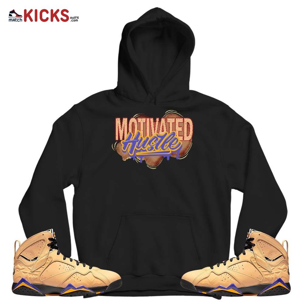 Motivatd Hustle 90s Sneaker Shirt Match Vachetta Tan 7s, Jordan 7 SE Afrobeats MKO T-Shirt Motivatd Hustle 90s Sneaker Shirt Match Vachetta Tan 7s, Jordan 7 SE Afrobeats MKO T-Shirt