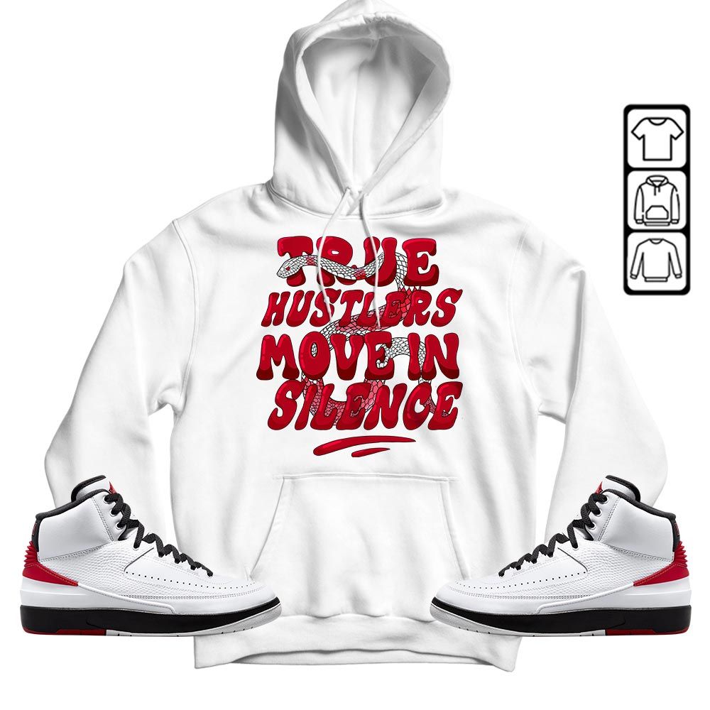 Move In Silence Sneaker Shirt Match 2 Chicago Varsity Red, Jordan Retro 2 Chicago MKO T-Shirt