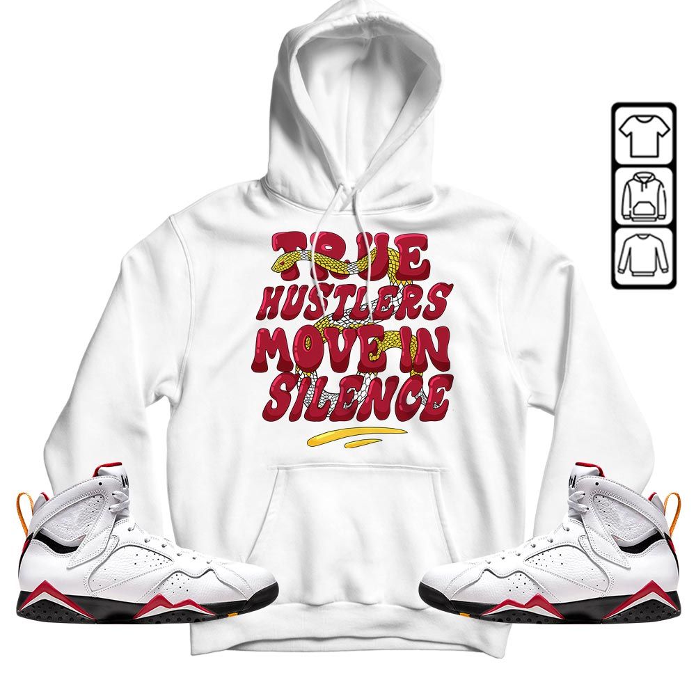 Move In Silence Sneaker Shirt Match Cardinal 7s, Jordan 7 Retro Cardinal MKO T-Shirt
