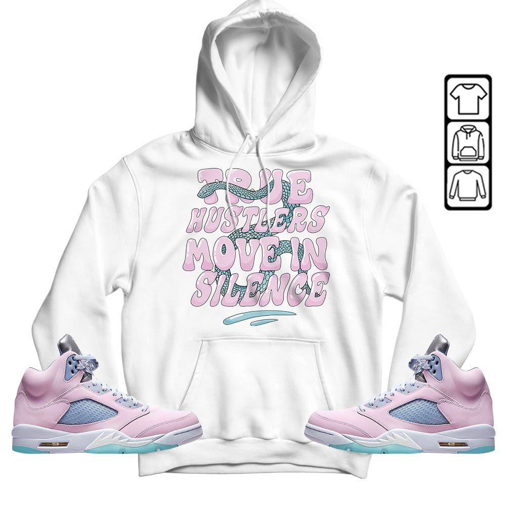 Move In Silence Sneaker Shirt Match Easter 5s, Jordan 5 Retro Easter MKO T-Shirt