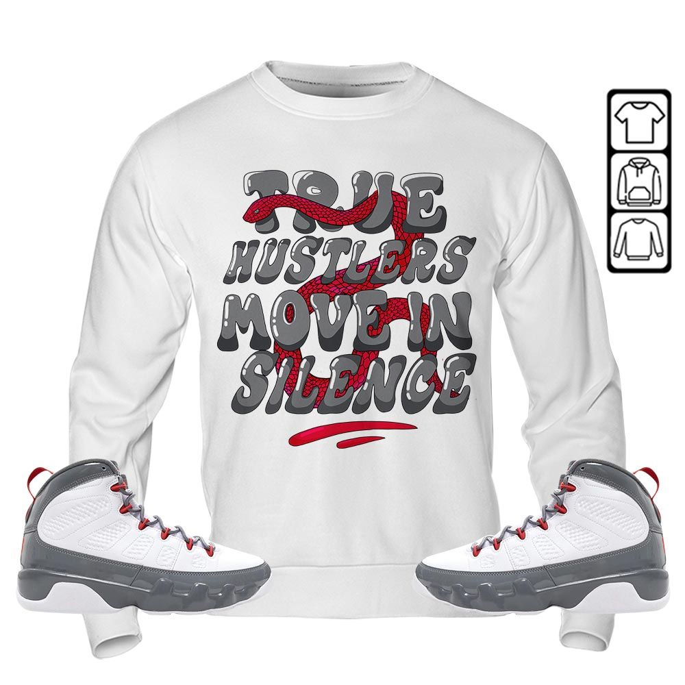 Move In Silence Sneaker Shirt Match Fire Red 9s, Jordan 9 Retro Fire Red MKO T-Shirt Move In Silence Sneaker Shirt Match Fire Red 9s, Jordan 9 Retro Fire Red MKO T-Shirt