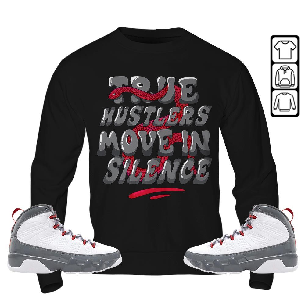 Move In Silence Sneaker Shirt Match Fire Red 9s, Jordan 9 Retro Fire Red MKO T-Shirt Move In Silence Sneaker Shirt Match Fire Red 9s, Jordan 9 Retro Fire Red MKO T-Shirt