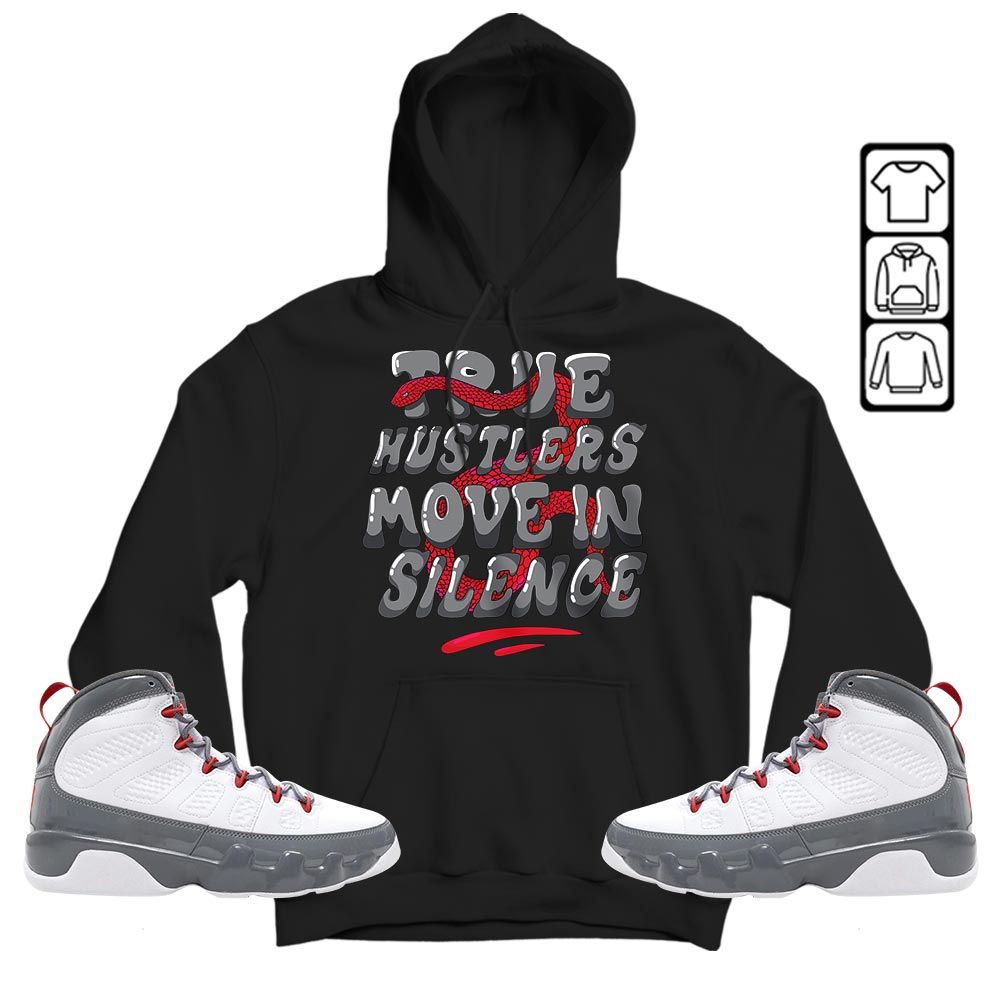 Move In Silence Sneaker Shirt Match Fire Red 9s, Jordan 9 Retro Fire Red MKO T-Shirt Move In Silence Sneaker Shirt Match Fire Red 9s, Jordan 9 Retro Fire Red MKO T-Shirt