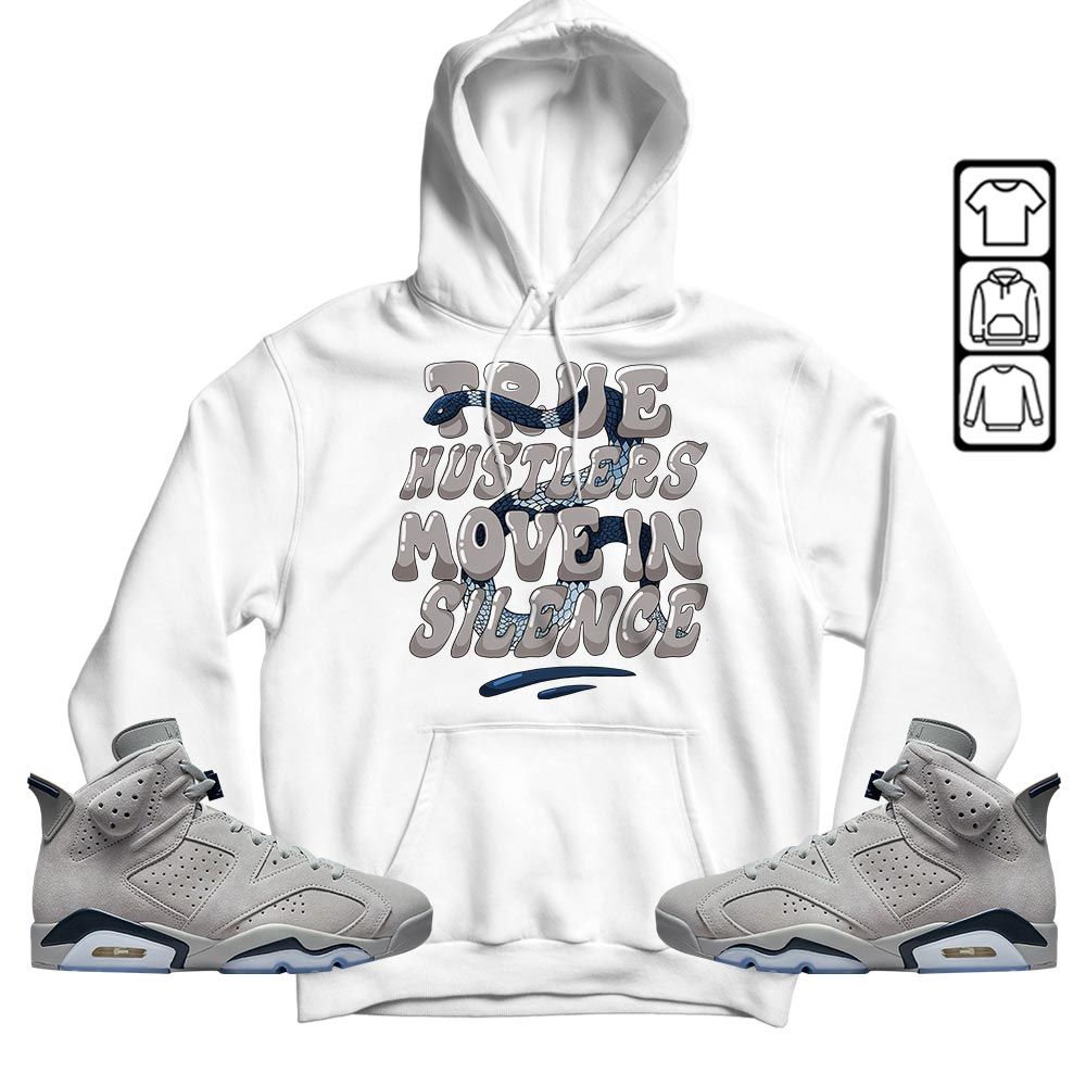 Move In Silence Sneaker Shirt Match Georgetown 6s, Jordan 6 Retro Georgetown MKO T-Shirt