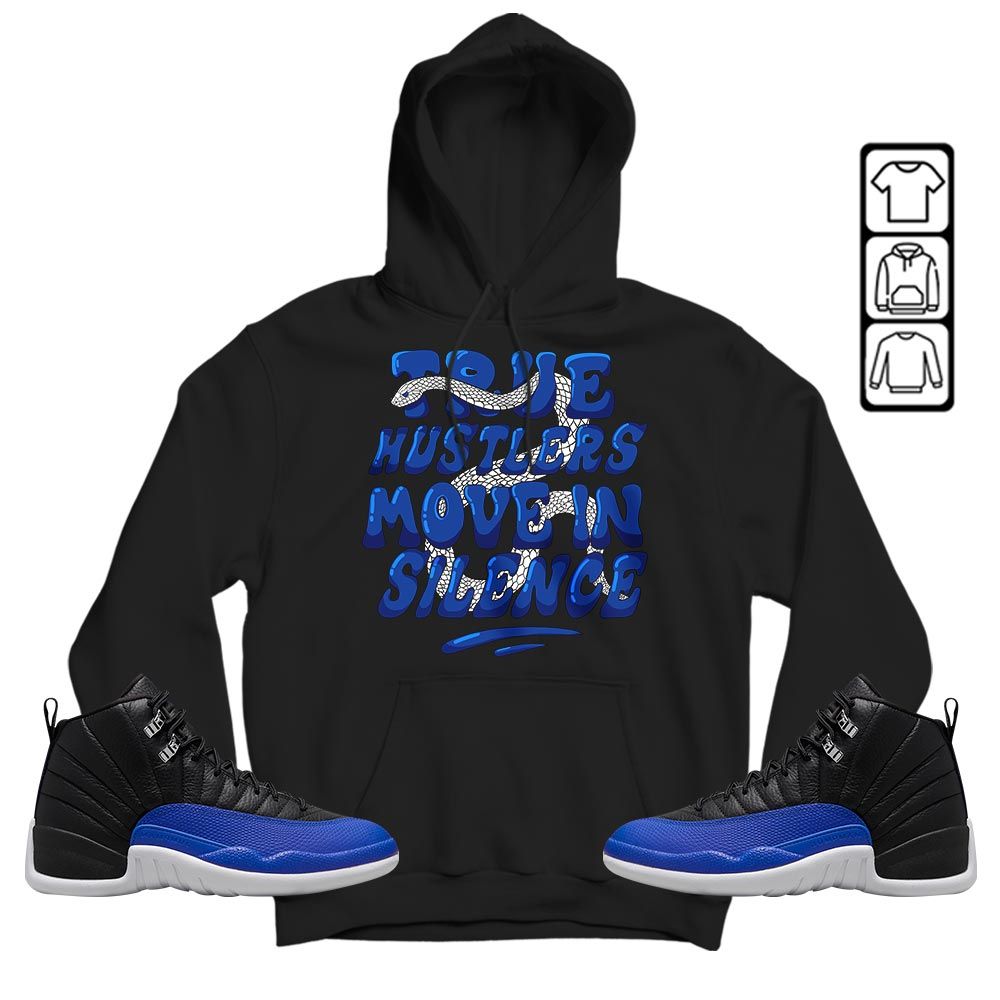 Move In Silence Sneaker Shirt Match Hyper Royal 12s, Jordan 12 Hyper Royal MKO T-Shirt Move In Silence Sneaker Shirt Match Hyper Royal 12s, Jordan 12 Hyper Royal MKO T-Shirt