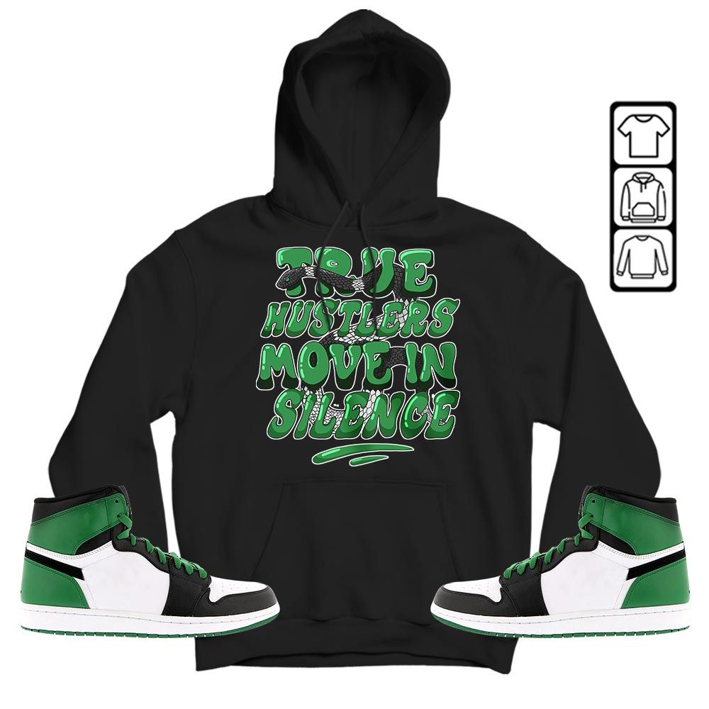 Move In Silence Sneaker Shirt Match Lucky Green 1s, Jordan 1 Lucky Green MKO T-Shirt Move In Silence Sneaker Shirt Match Lucky Green 1s, Jordan 1 Lucky Green MKO T-Shirt