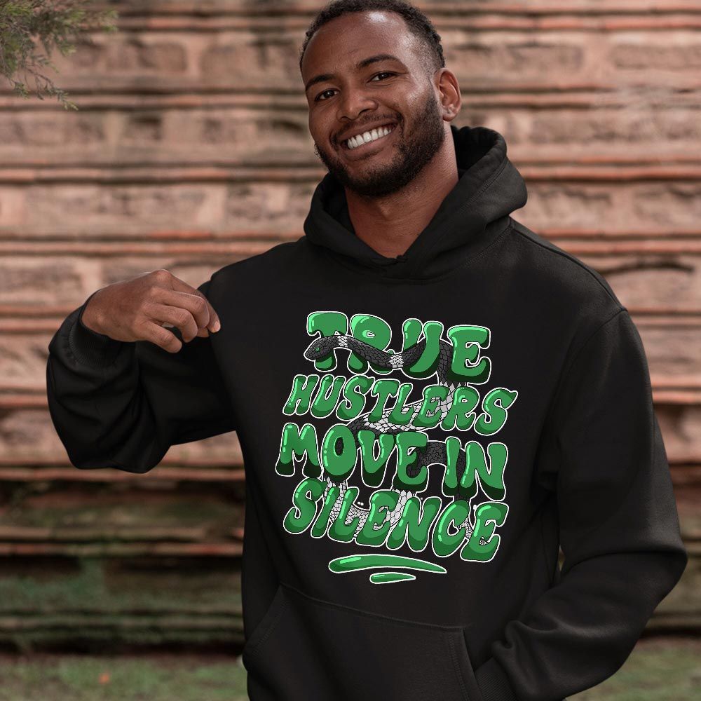 Move In Silence Sneaker Shirt Match Lucky Green 1s, Jordan 1 Lucky Green MKO T-Shirt Move In Silence Sneaker Shirt Match Lucky Green 1s, Jordan 1 Lucky Green MKO T-Shirt
