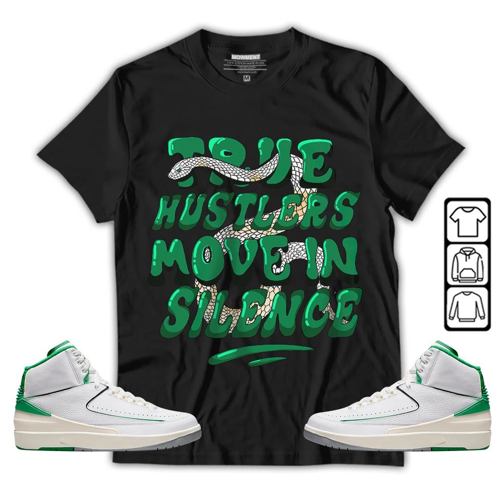 Move In Silence Sneaker Shirt Match Lucky Green 2s, Jordan 2 Lucky Green MKO T-Shirt Move In Silence Sneaker Shirt Match Lucky Green 2s, Jordan 2 Lucky Green MKO T-Shirt