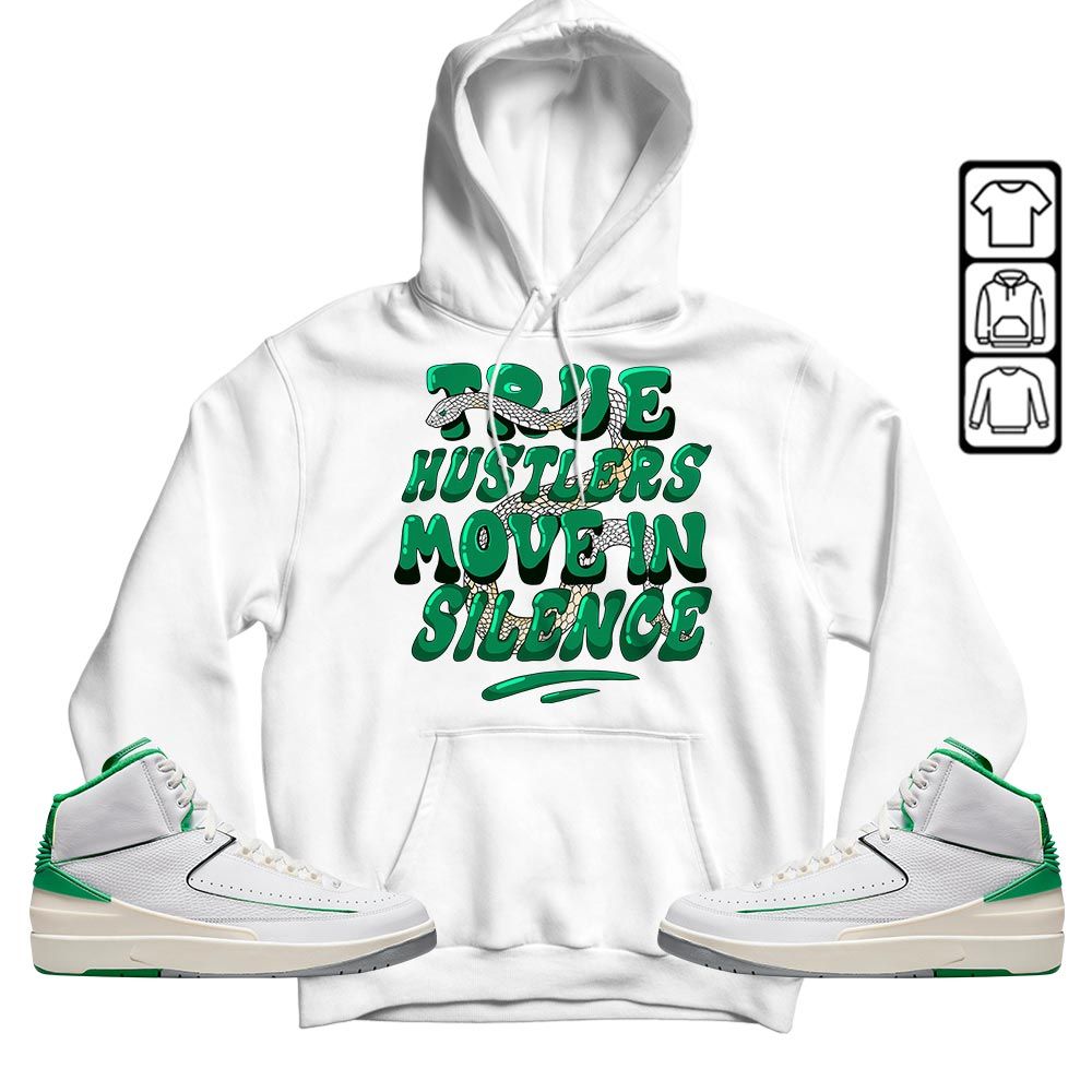 Move In Silence Sneaker Shirt Match Lucky Green 2s, Jordan 2 Lucky Green MKO T-Shirt