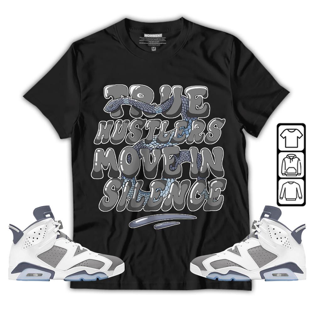 Move In Silence Sneaker Shirt Match Retro Cool Grey 6s, Jordan 6 Cool Grey MKO T-Shirt