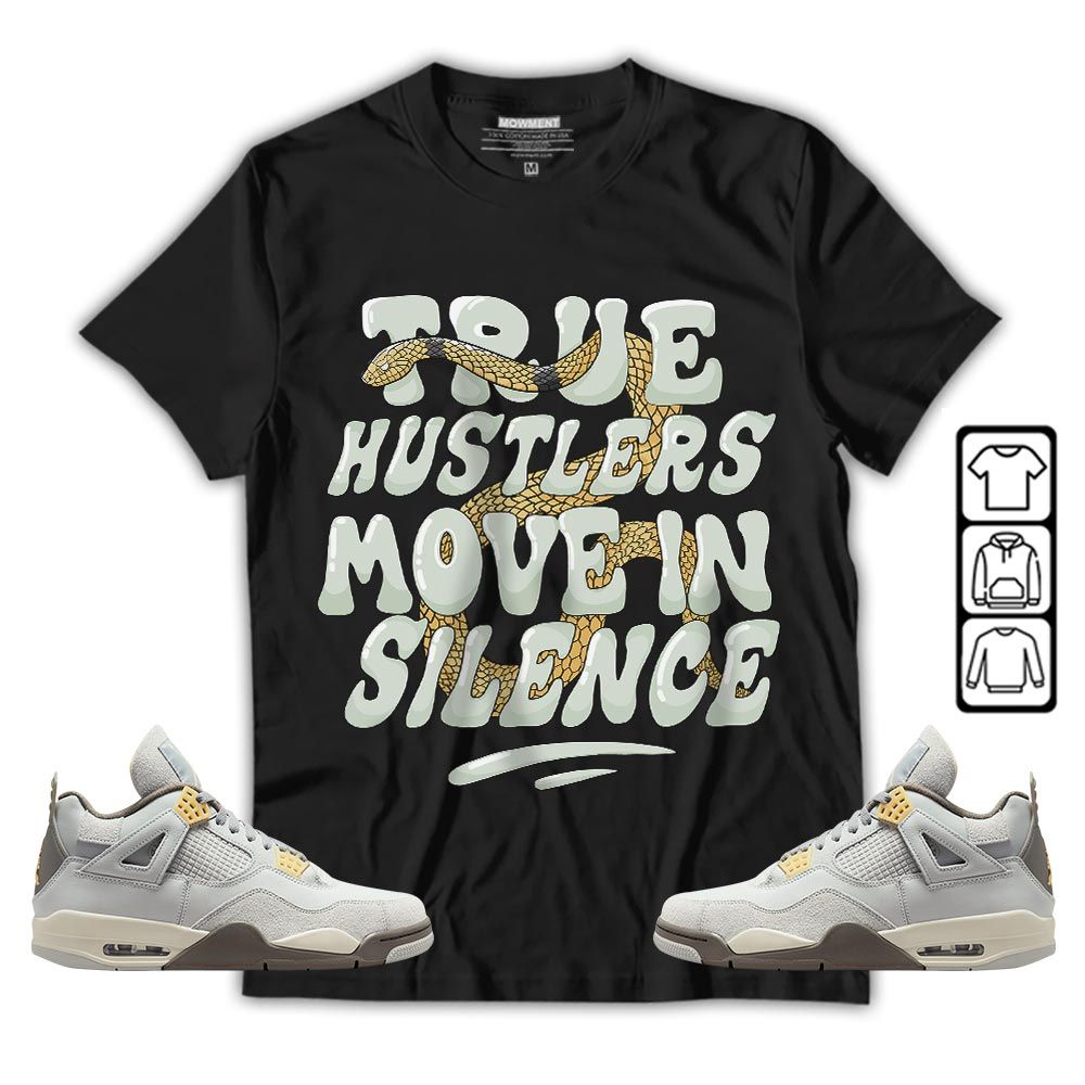 Move In Silence Sneaker Shirt Match Retro Craft 4s, Jordan 4 Craft Photon Dust MKO T-Shirt Move In Silence Sneaker Shirt Match Retro Craft 4s, Jordan 4 Craft Photon Dust MKO T-Shirt