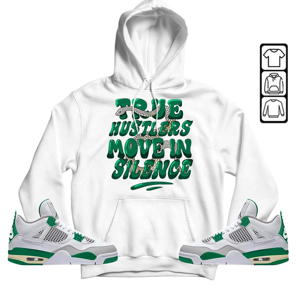 Move In Silence Sneaker Shirt Match Retro Pine Green 4s, Jordan 4 Pine Green MKO T-Shirt