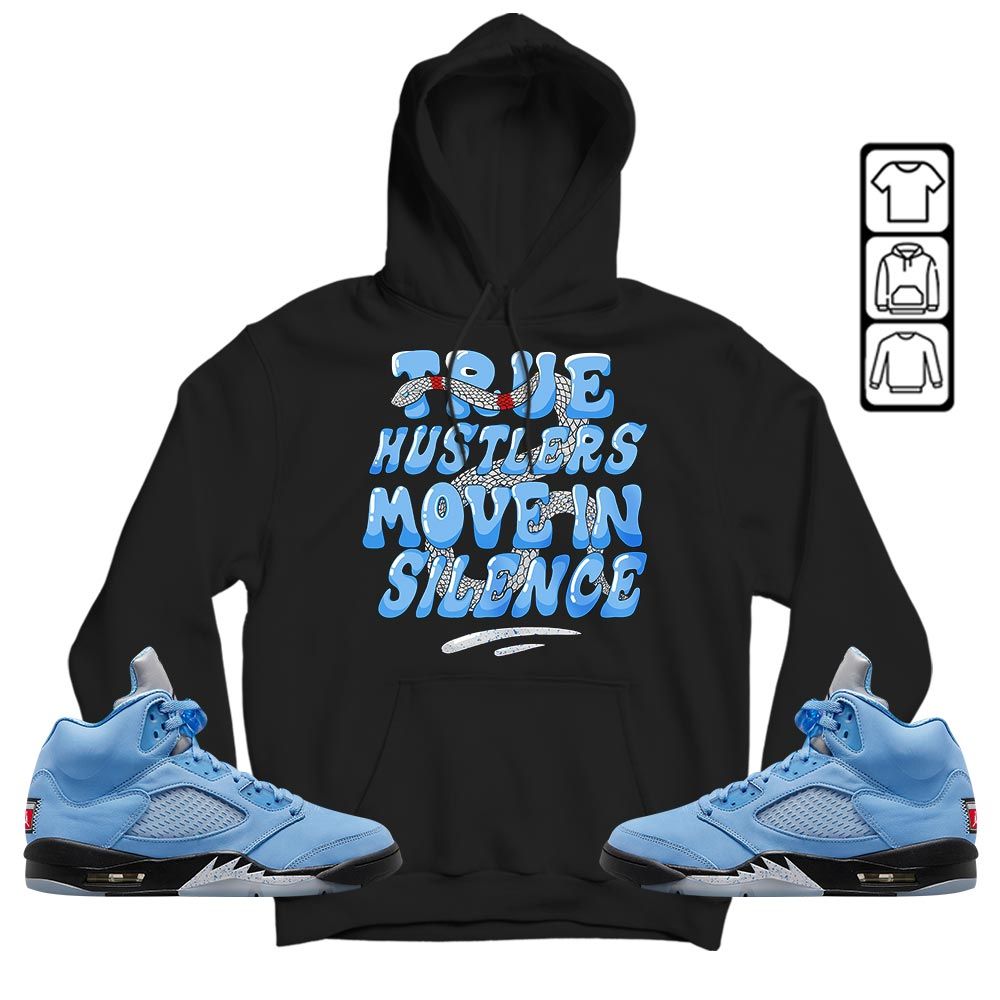 Move In Silence Sneaker Shirt Match Retro University Blue 5s, Jordan 5 University Blue MKO T-Shirt Move In Silence Sneaker Shirt Match Retro University Blue 5s, Jordan 5 University Blue MKO T-Shirt
