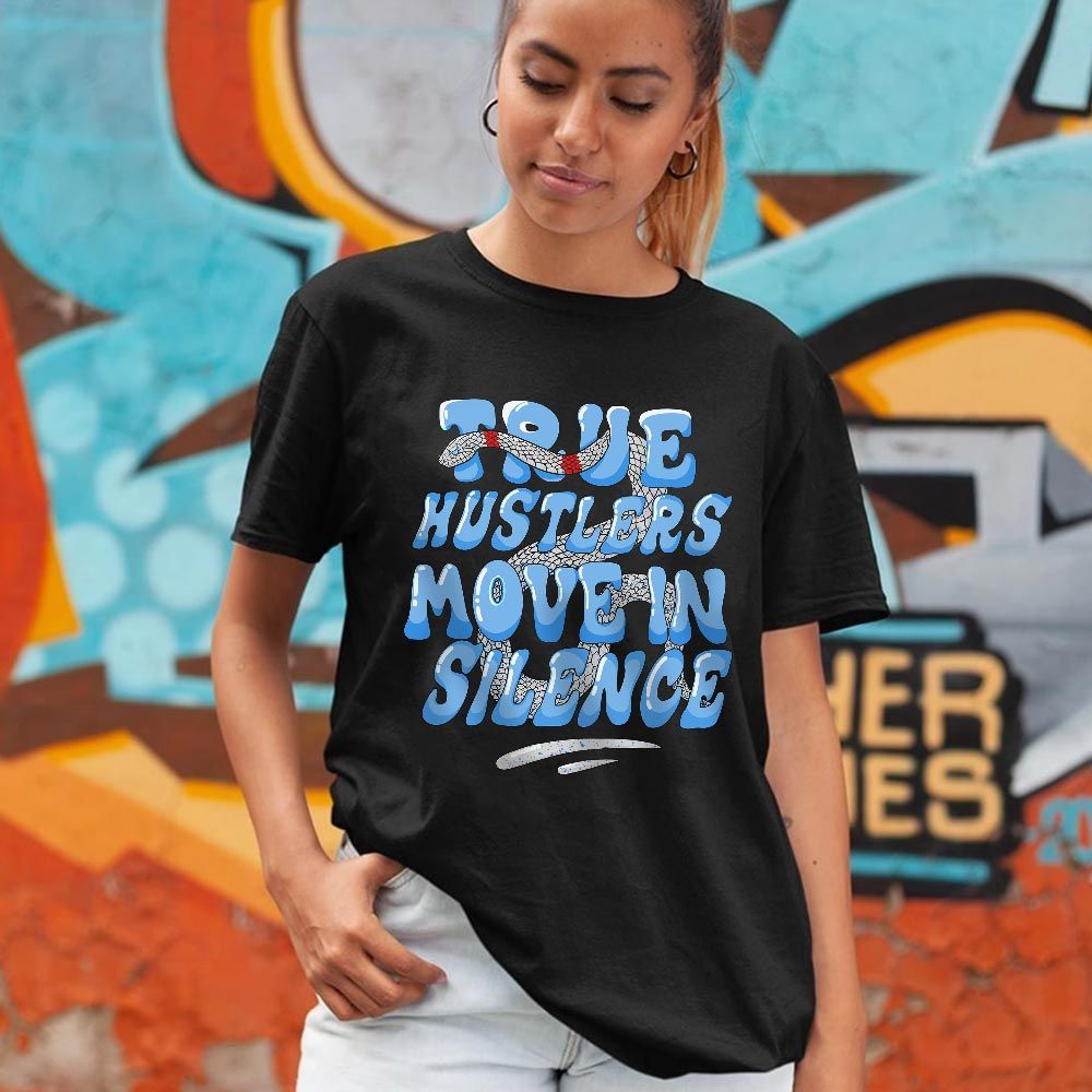 Move In Silence Sneaker Shirt Match Retro University Blue 5s, Jordan 5 University Blue MKO T-Shirt Move In Silence Sneaker Shirt Match Retro University Blue 5s, Jordan 5 University Blue MKO T-Shirt