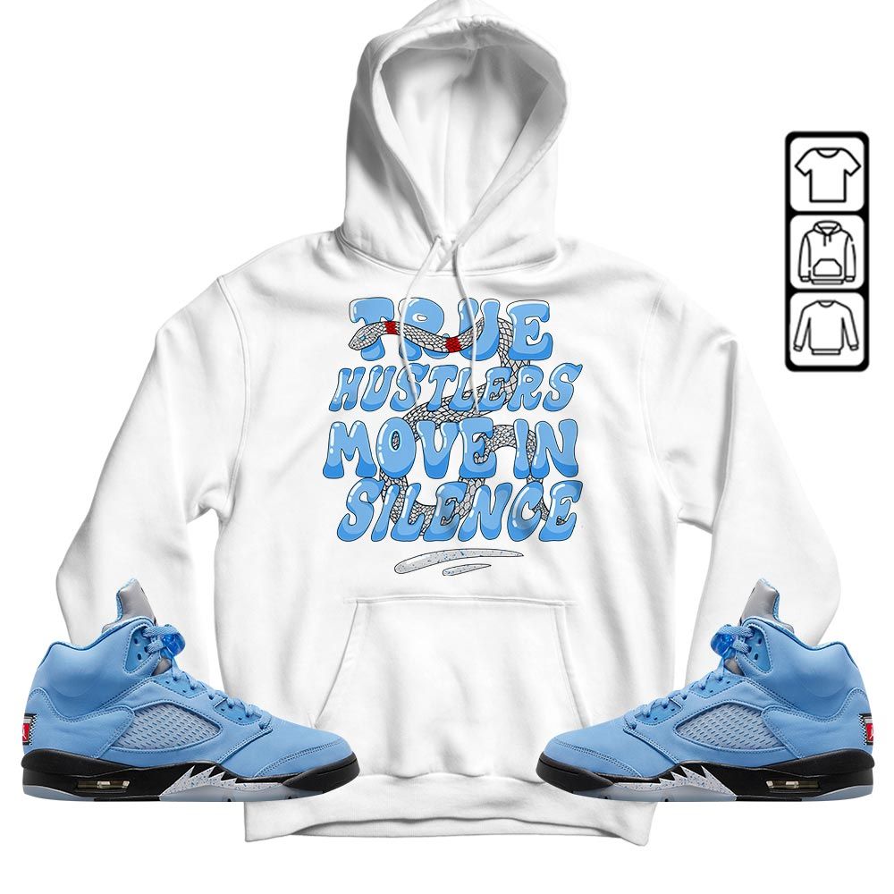 Move In Silence Sneaker Shirt Match Retro University Blue 5s, Jordan 5 University Blue MKO T-Shirt Move In Silence Sneaker Shirt Match Retro University Blue 5s, Jordan 5 University Blue MKO T-Shirt