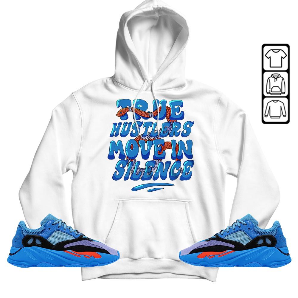 Move In Silence Sneaker Shirt Match V1 Hi-Res Blue 700s, Yeezy 700 V1 Hi-Res Blue MKO T-Shirt