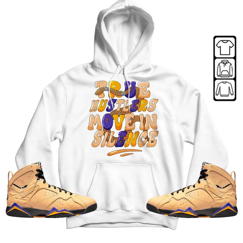 Move In Silence Sneaker Shirt Match Vachetta Tan 7s, Jordan 7 SE Afrobeats MKO T-Shirt