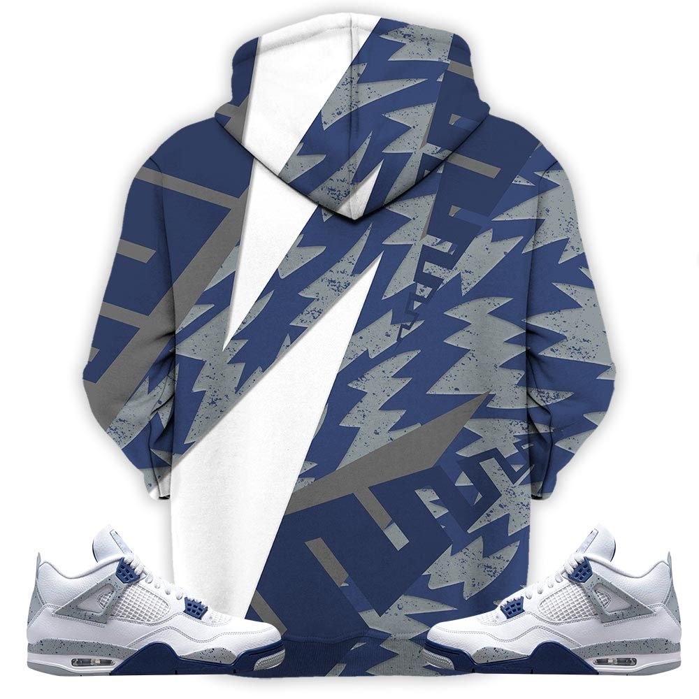 No Money No Funny Sneaker Shirt Match Midnight Navy 4S, Jordan 4 Retro Midnight Navy Hoodie Sweatshirt Tee All Over Print MKO Shirt