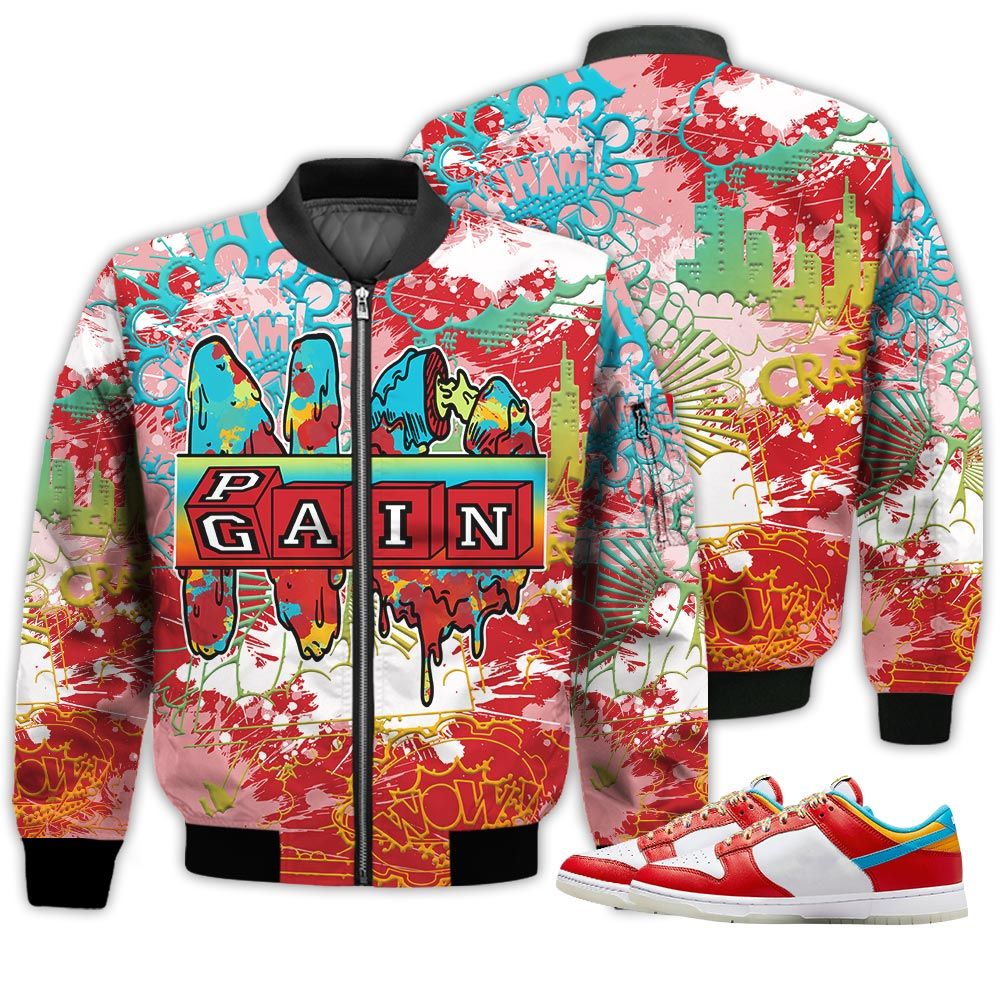 No Pain No Gain Yup Sneaker Shirt Match Fruity Pebbles Shoes, Dunk Low Fruity Pebbles Hoodie Sweatshirt Tee All Over Print MKO Shirt No Pain No Gain Yup Sneaker Shirt Match Fruity Pebbles Shoes, Dunk Low Fruity Pebbles Hoodie Sweatshirt Tee All Over Print MKO Shirt