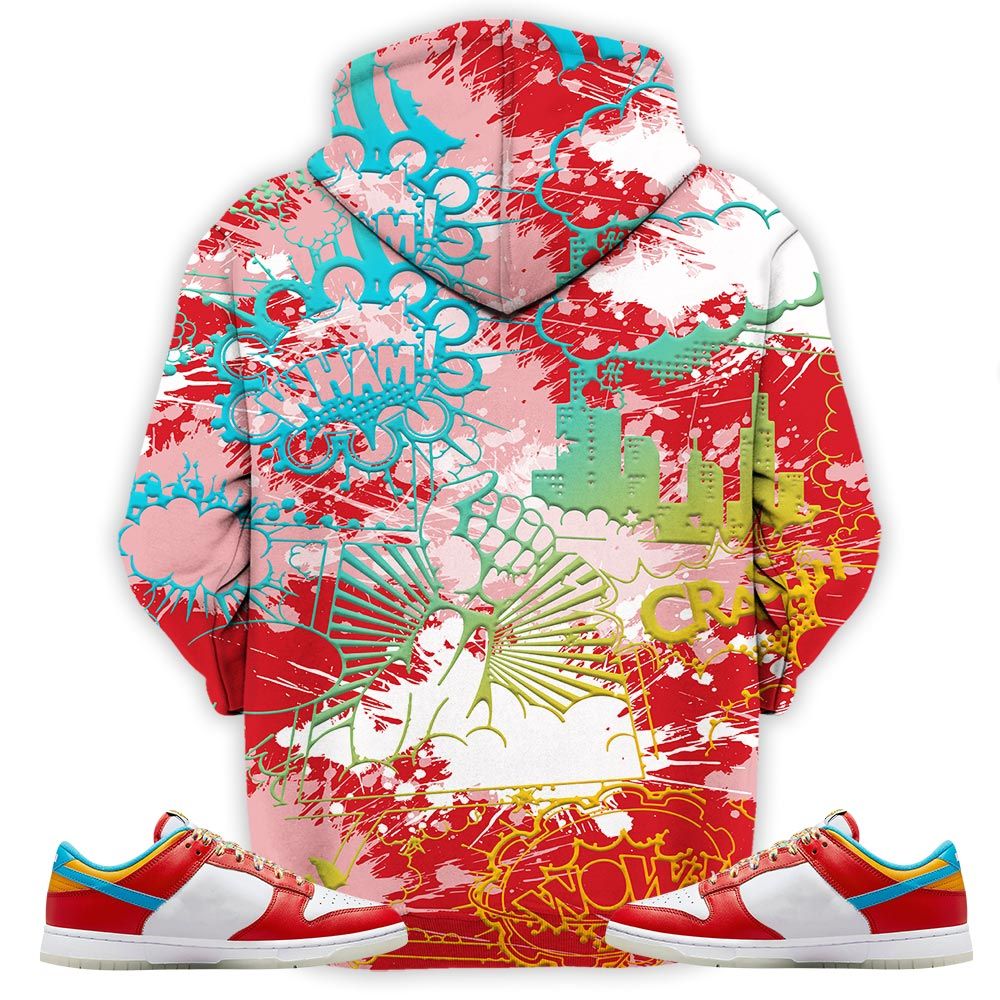 No Pain No Gain Yup Sneaker Shirt Match Fruity Pebbles Shoes, Dunk Low Fruity Pebbles Hoodie Sweatshirt Tee All Over Print MKO Shirt