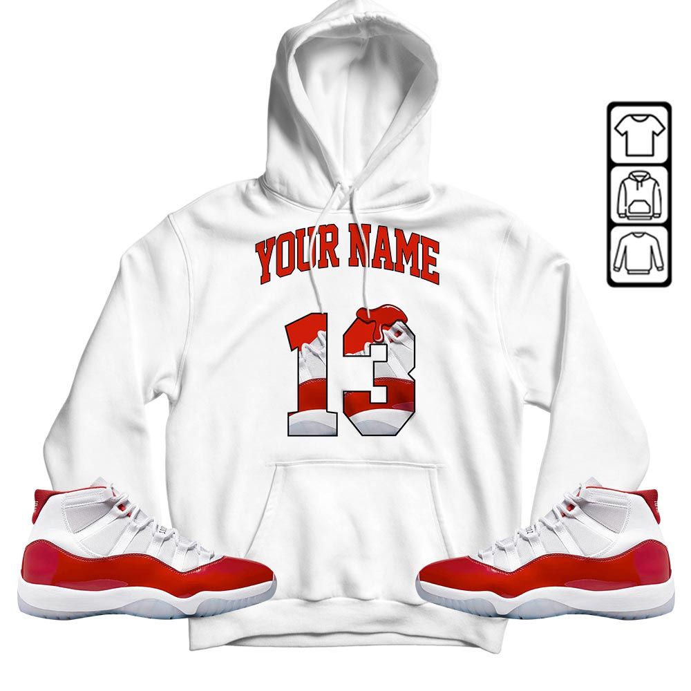 Number 13 Sneaker Shirt Match Cherry 11s, Jordan 11 Retro Cherry MKO T-Shirt