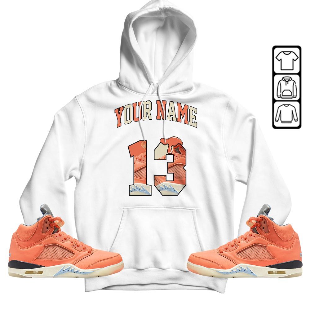 Number 13 Sneaker Shirt Match Crimson Bliss 5s, Jordan 5 DJ Khaled Crimson Bliss MKO T-Shirt