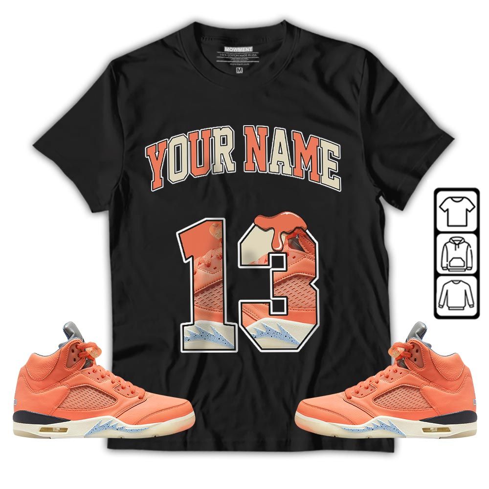 Number 13 Sneaker Shirt Match Crimson Bliss 5s, Jordan 5 DJ Khaled Crimson Bliss MKO T-Shirt Number 13 Sneaker Shirt Match Crimson Bliss 5s, Jordan 5 DJ Khaled Crimson Bliss MKO T-Shirt