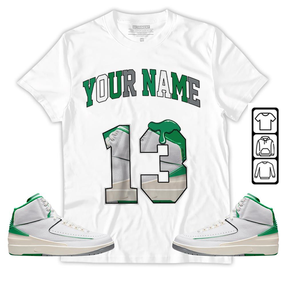 Number 13 Sneaker Shirt Match Lucky Green 2s, Jordan 2 Lucky Green MKO T-Shirt Number 13 Sneaker Shirt Match Lucky Green 2s, Jordan 2 Lucky Green MKO T-Shirt
