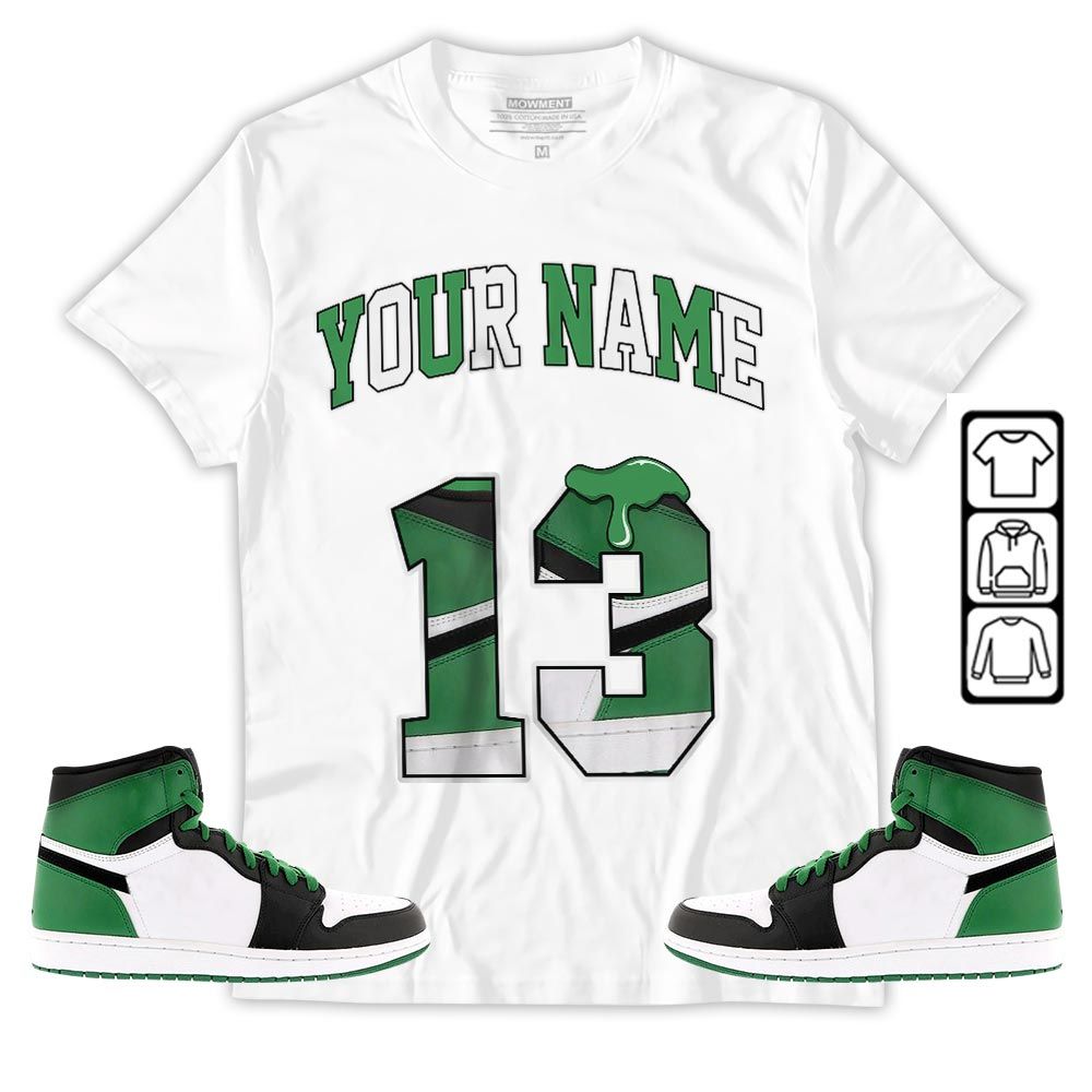 Number 13 Sneaker Shirt Match OG Celtics 1s, Jordan 1 High OG Celtics MKO T-Shirt Number 13 Sneaker Shirt Match OG Celtics 1s, Jordan 1 High OG Celtics MKO T-Shirt