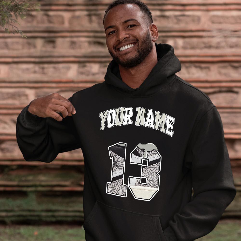 Number 13 Sneaker Shirt Match OG Elephant 1s, Jordan 1 White Cement MKO T-Shirt Number 13 Sneaker Shirt Match OG Elephant 1s, Jordan 1 White Cement MKO T-Shirt