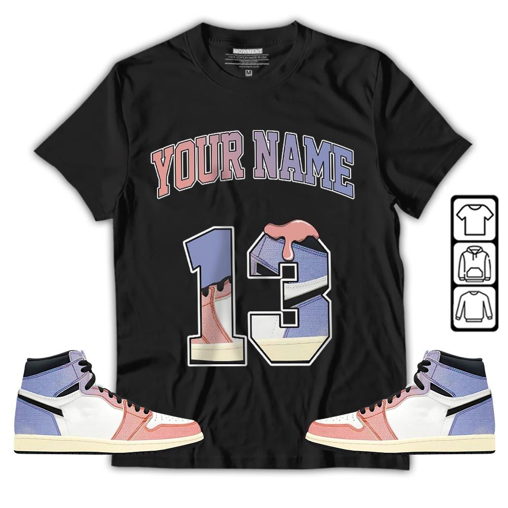 Number 13 Sneaker Shirt Match Retro Skyline 1s, Jordan 1 High OG Skyline MKO T-Shirt Number 13 Sneaker Shirt Match Retro Skyline 1s, Jordan 1 High OG Skyline MKO T-Shirt